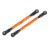 TRAXXAS - TOE LINKS FRONT TUBES ORANGE-ANODIZED 6061-T6 ALUMINUM (2) (FOR USE WITH 8995 WIDEMAXX SUSPENSION KIT) 8997A