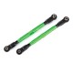 TRAXXAS - TOE LINKS FRONT TUBES GREEN-ANODIZED 6061-T6 ALUMINUM (2) (FOR USE WITH 8995 WIDEMAXX SUSPENSION KIT) 8997G