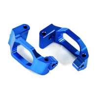 TRAXXAS - ETRIER FUSEES GAUCHE/DROITE ALU ANODISEES BLEU X2 - MAXX 8932X