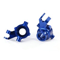 TRAXXAS - FUSEES DE DIRECTION GAUCHE/DROIT ALU ANODISEES BLEUE - MAXX 8937X