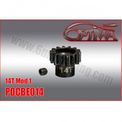 6MIK - PINION GEAR M1 14D 1/8 OPTIMA POCBE014