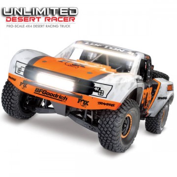 TRAXXAS - UNLIMITED DESERT RACER FOX - 4X4 + LED - TSM 85086-4-FOX