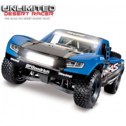 TRAXXAS - UNLIMITED DESERT RACER BLUE - 4X4 + LED - TSM 85086-4-TRX