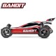 TRAXXAS - BANDIT - 4x2 - ROUGE - 1/10 BRUSHED TQ 2.4GHZ - iD SANS AQ/CHG 24054-4-RED