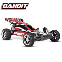 TRAXXAS - BANDIT - 4x2 - RED - 1/10 BRUSHED TQ 2.4GHZ - iD W/O BATTERY & CHARGER 24054-4-RED