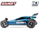 TRAXXAS - BANDIT - 4x2 - BLEU - 1/10 BRUSHED TQ 2.4GHZ - iD SANS AQ/CHG 24054-4-BLUE