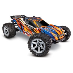 TRAXXAS - RUSTLER 4x4 ORANGE 1/10 VXL BRUSHLESS TSM - SANS AQ/CH 67076-4-ORNG