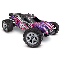 TRAXXAS - RUSTLER 4x4 PINK 1/10 VXL BRUSHLESS TSM - W/O BAT/CH 67076-4-PINK