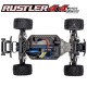 TRAXXAS - COMBO RUSTLER 4x4 BLEU 1/10 VXL BRUSHLESS TSM - AVEC AQ/CH COMBO-67076-4-BLUE