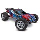 TRAXXAS - COMBO RUSTLER 4x4 BLEU 1/10 VXL BRUSHLESS TSM - AVEC AQ/CH COMBO-67076-4-BLUE