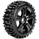 ROAPEX - PNEUS 1:8 BUGGY RHYTHM COLLES SUR JANTES NOIRES 17MM (2) R2002B