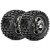 ROAPEX - PNEUS 1:10 MT TRACKER COLLES SUR JANTES CHROME BLACK 12MM (2) R3002CB2