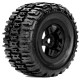 ROAPEX - MONSTER TRUCK 1:8 TYRE RENEGADE ON BLACK WHEELS 17MM (2) R4001B