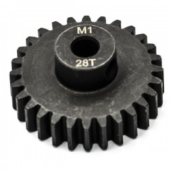 KONECT - PIGNON MOTEUR M1 Ø5MM 28 DENTS EN ACIER KN-180128