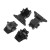 TRAXXAS - FRONT & REAR BULKHEAD - LATRAX 7530