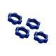 TRAXXAS - ECROUS DE ROUES ALU 17MM ANODISES BLEU (4) 7758