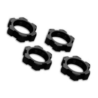 TRAXXAS - WHEEL NUTS SPLINED ALUMINUM 17MM (BLACK-ANODIZED) (4) 7758A