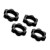 TRAXXAS - WHEEL NUTS SPLINED ALUMINUM 17MM (BLACK-ANODIZED) (4) 7758A