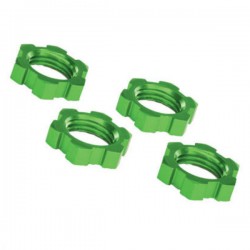 TRAXXAS - WHEEL NUTS SPLINED ALUMINUM 17MM (GREEN-ANODIZED) (4) 7758G