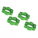 TRAXXAS - ECROUS DE ROUES ALU 17MM ANODISES VERT (4) 7758G