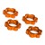 TRAXXAS - ECROUS DE ROUES ALU 17MM ANODISES ORANGE (4) 7758T