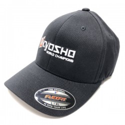 KYOSHO - FLEXFIT CAP L/XL - BLACK 88001BK