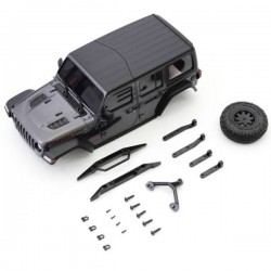 KYOSHO - CARROSSERIE JEEP WRANGLER RUBICON GREY MINI-Z 4X4 MX01 MXB01GM