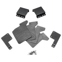 HOBBYTECH - RUBBER MUD FLAP FENDER SET BLACK TRX4 LR HT-SU1801143