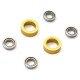 KYOSHO - SP WHEEL SHAFT DOUBLE BEARING SET EP FANTOM (2) - GOLD EFW004