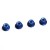 KYOSHO - ALU NYLON LOCK FLANGED NUTS M4X4.5 - BLUE (4) 1-N4045FNA-B