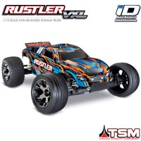 TRAXXAS - RUSTLER 4x2 ORANGE 1/10 VXL BRUSHLESS TSM - SANS AQ/CH 37076-4-ORNGX