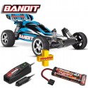 TRAXXAS - BANDIT - 4x2 - BLUE - 1/10 BRUSHED TQ 2.4GHZ - iD 24054-1-BLUEX