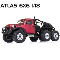 ROCHOBBY - 1/18 ATLAS 6X6 RTR SCALE CRAWLER ROC002RTR-RED