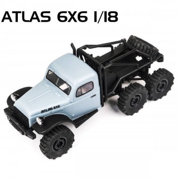 ROCHOBBY - CRAWLER 1/18 ATLAS 6X6 SCALER RTR BLEU ROC002RTR-BLU