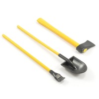 FASTRAX - OUTILS A MAIN 3 PIECES PEINTES PELLE / HACHE / BARRE A MINE FAST2339