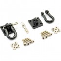 FASTRAX - BLACK METAL BUMPER SHACKLES & MOUNTING BRACKET 2PCS FAST2320BK