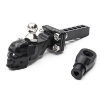 HOBBYTECH - BLACK METAL "SKULL" TOW HOOK AND BALL HT-SU1801115