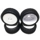 KYOSHO - INFERNO MP9 V2 READYSET GLUED ON RIM TYRES (4) (UNPACKAGED) IFTH005W