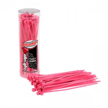 TEAM CORALLY - CABLE TIE RAPS PINK 2.5X100MM 50 PCS C-50504