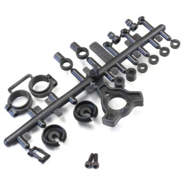 KYOSHO - PIECES PLASTIQUE D'AMORTISSEURS OPTIMA (NOIR) OT210BK