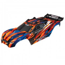 TRAXXAS - CARROSSERIE RUSTLER 4X4 VXL PEINTE ET DECOREE ORANGE 6717T