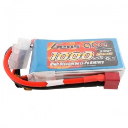 GENS ACE - BATTERY LIPO 3S 11.1V-1000-30C (DEANS) GE1-1000-3D