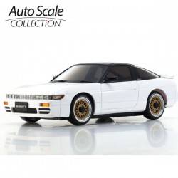 KYOSHO - A.S.C. MINI-Z NISSAN SILEIGHTY WHITE & BLACK (MA020) MZP434WB