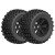 TEAM CORALLY - OFFROAD 1/8 MONSTER TRUCK TIRES GRIPPER GLUED ON BLACK RIMS 1 PAIR C-00180-378
