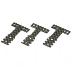 KYOSHO - CARBON REAR SUSPENSION PLATE SET MINI-Z MR03 RM-HM (3) - SOFT MZW404S