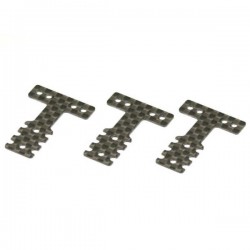 KYOSHO - CARBON REAR SUSPENSION PLATE SET MINI-Z MR03 MM-LM (3) - SOFT MZW403S