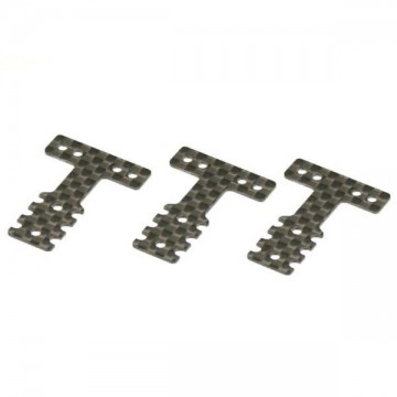 KYOSHO - CARBON REAR SUSPENSION PLATE SET MINI-Z MR03 MM-LM (3) - SOFT MZW403S