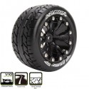 LOUISE RC - ST ROCKET TIRES + BLACK WHEELS 1/2 (X2) LR-T3208SBH