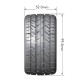 LOUISE RC - ST ROCKET TIRES + BLACK WHEELS 1/2 (X2) LR-T3208SBH