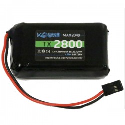 MAXPRO - BATTERIE LIPO TX 7.4V 2800MAH RADIO FUTABA 100031MAX2049